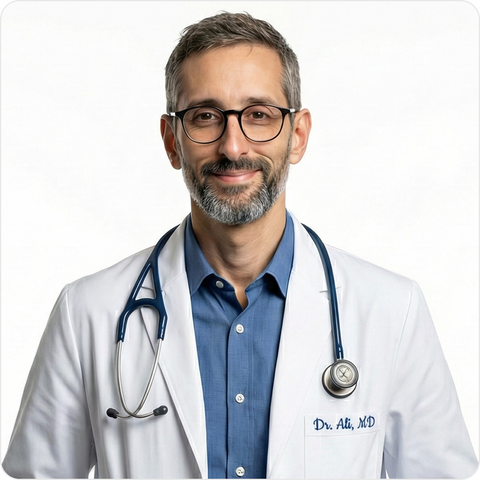 Dr. Ali - Board-Certified Pulmonologist