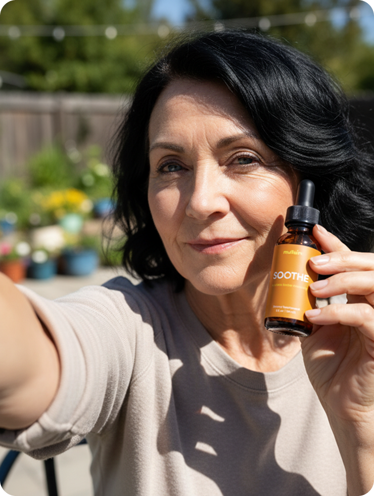 Man experiencing sensory relief